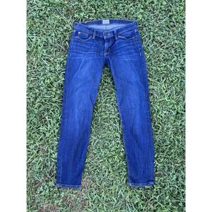 Hudson Jeans Womens 28 Blue Denim Pants‎ Krista Crop Super Skinny Excellent